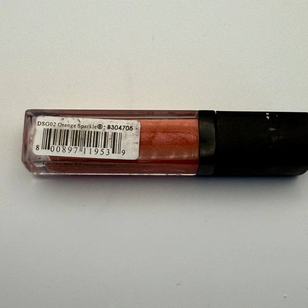 NYX Diamond Sparkle Lipgloss Orange Sparkle Makeup Beauty 0.2oz‎ DSG02